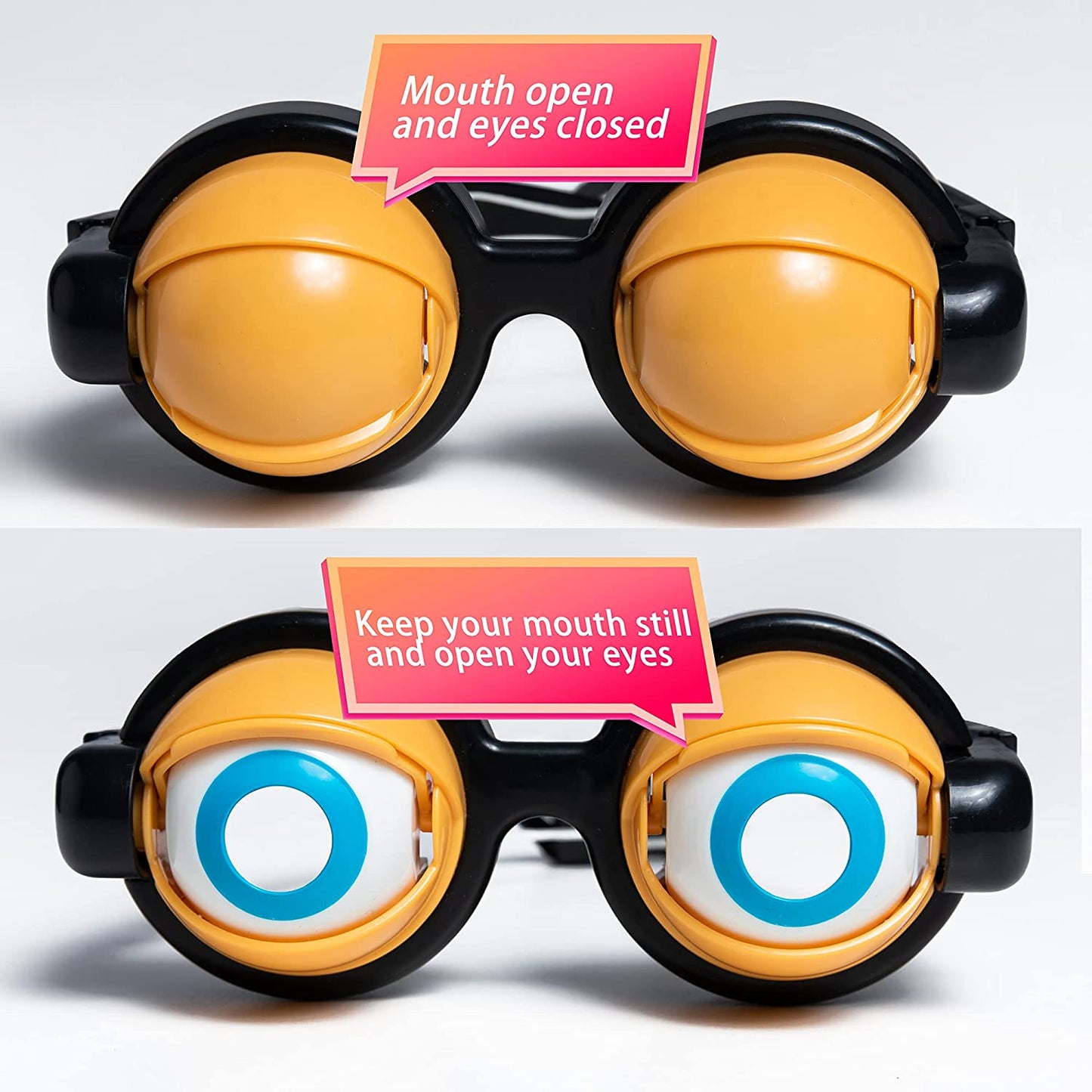 Oculos Loucos -Crazy Eyes Glasses Toy Kids Party Supplies Favor Funny Pranks Plastic Glasses For Christmas Birthday Gift Novelty Toys Kids Toys